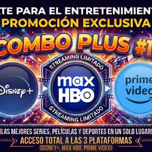 COMBO PLUS 10 / 1 PANTALLA DE DISNEY - MAX - PRIME VIDEO