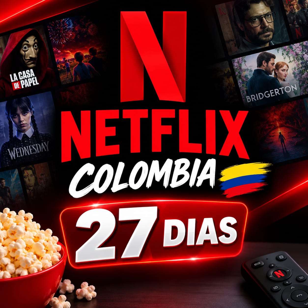 NETFLIX SOLO COLOMBIA (27 DIAS)