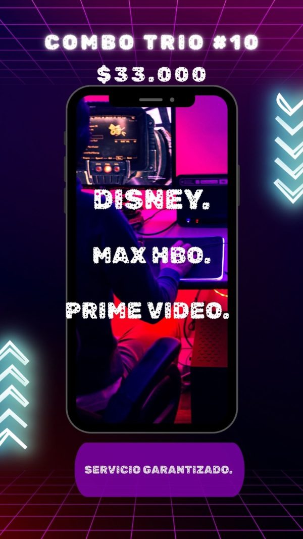 COMBO PLUS 10 / 1 PANTALLA DE DISNEY - MAX - PRIME VIDEO