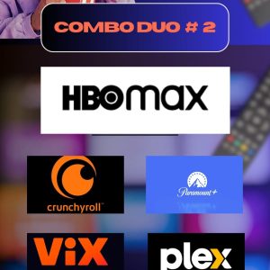 COMBO DUO #2 HBO MAX Y (CRUNCHYROLL O PARAMOUNT O VIX O PLEX )