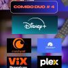 COMBO DUO #4 DISNEY Y (CRUNCHYROLL O PARAMOUNT O VIX O PLEX )